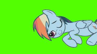 Rainbow Dash Wakes Up  Green Screen Ponies [upl. by Eelessej893]