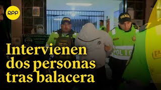 Dos personas intervenidas tras balacera en el Callao [upl. by Eeryn]