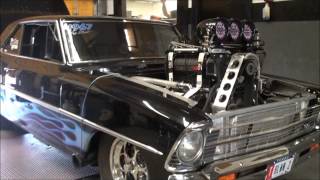 67 Nova Drag Week car dyno  KPE Racing [upl. by Malvin271]