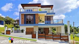 For Sale Modern House with Swimming Pool plus Overlooking View in Kishanta Talisay Cebu [upl. by Ocirderf]