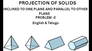 Projection of Solids Inclined to one Plane and parallel to other plane [upl. by Bobbye]