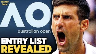 Australian Open 2024 Entry List Revealed  Tennis Talk News [upl. by Chubb602]