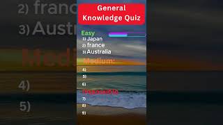 General Knowledge Quiz part 1 [upl. by Tomasz]