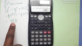 Scientific Calculator tricks6 Solving Integration CalculusDefinite Integrals [upl. by Luemas]