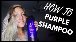 PURPLE SHAMPOO  EXTREME FIX  Remove Yellow Brassy Tones from your Hair [upl. by Drallim]