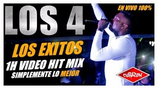 LOS 4  LOS EXITOS  LO MEJOR  BEST OF 1H VIDEO HIT MIX [upl. by Palecek]