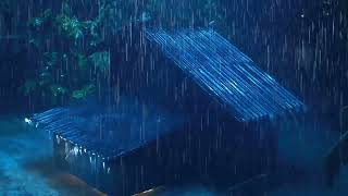 Goodbye Tension to Sleep Immediately with Thunderstorm Huge Rainstorm on Old House amp relaxation [upl. by Chapman]