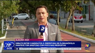 Debate entre candidatos à Prefeitura de Florianópolis destaca propostas com tom amistoso [upl. by Hamel]