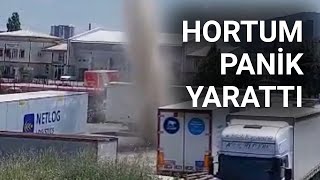 NTV Maltepe’de TIR garajında hortum paniği [upl. by Aitas]