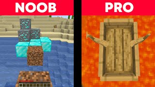 Minecraft NOOB vs PRO vs HACKER Parkour 😳 [upl. by Linoel]