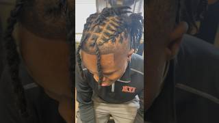 Barrel twist with two strands locs twostrandtwist retwist locstyles [upl. by Alaek]