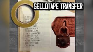 How to sellotape transfer an image [upl. by Keung]