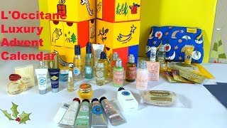 LOccitane Luxury Advent Calendar 2018 unboxing [upl. by Katherina603]