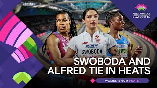 Swoboda and Alfred storm to 702 in heats 🔥  World Indoor Championships Glasgow 24 [upl. by Odnama]