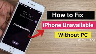 iPhone unavailable  How to fix it without PC [upl. by Celia]