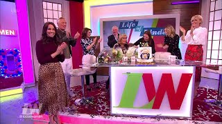 Linda Robson Celebrates Her 60th With Martin Kemp Christopher Biggins On Loose Women 09032018 [upl. by Nodnarg391]