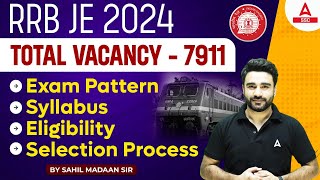 RRB JE 2024 Notification  RRB JE Syllabus Exam Pattern Eligibility Selection Process [upl. by Yahsat]