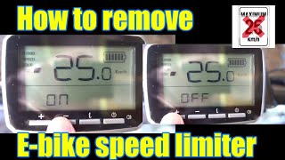 How to remove the SPEED Limiter 25KMH CHINESE ELECTRIC EBIKE BICYCLE Tongsheng tsdz2 [upl. by Leffert]