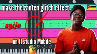 how to make the zanten amapiano sgija glitch effect on fl studio mobile for beginner [upl. by Otilopih]