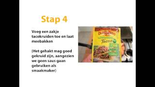 Gezond recept volkoren wrap met kruidig gehakt en zure room [upl. by Rickart]