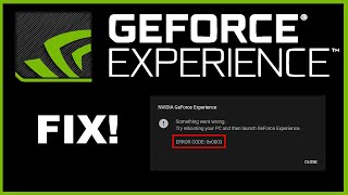 How to Fix Nvidia GeForce Experience Error Code 0x0003 2021 [upl. by Lanette627]