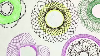 ASMR Draw patterns and mandalas using a SPIROGRAPH [upl. by Deragon]