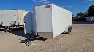 7x16 Cargo Mate Lee Enclosed Trailer [upl. by Julia]