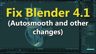 How to Fix Blender 41s Weird Changes [upl. by Kohn]