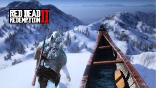 Sliding Down the Biggest Mountain in RDR2 [upl. by Suelo]