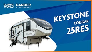 2021 Keystone Cougar 25RES  5th Wheel  RV Review Camping World [upl. by Ah]