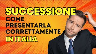 Successione 6 passaggi per presentarla correttamente [upl. by Sihtam]