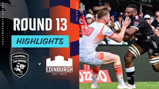 Hollywoodbets Sharks v Edinburgh  Instant Highlights  Round 13  URC 202324 [upl. by Harobed]