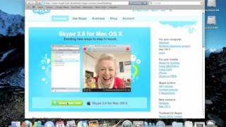 How to download and install Skype on Mac OSX Snow Leopard  中文翻譯 [upl. by Rehpitsirhc]