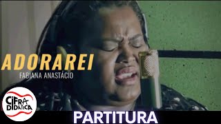 Adorarei  Fabiana Anastásio  PARTITURA CIFRADA [upl. by Lovell]