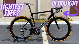 THE LIGHTEST BIKE SPECIALIZED EVER MADE SPECIALIZED SWORKS TARMAC SL6 ULTRALIGHT RIM BRAKE [upl. by Nylirek612]