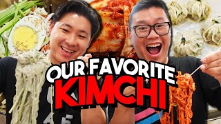 Where to get the best kimchi  Jjolmyeon  Kongguksu Mukbang at a Korean Restaurant [upl. by Zetta]