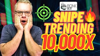 New BonkBot Strategy Sniping Meme Tokens  10000X Gains Can be Made [upl. by Aidam]