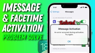 iMessage waiting for activation and facetime waiting for activation FIX [upl. by Mary]