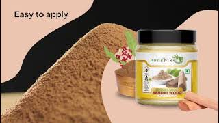 PURE PIK Sandalwood Powder For Face Pack [upl. by Joycelin]