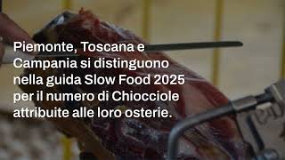 Migliori osterie dItalia la guida Slow Food 2025 assegna le nuove Chiocciole [upl. by Ofella]