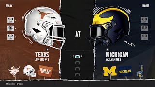 Texas vs Michigan  2024 College Football Week 2 Game [upl. by Xymenes]