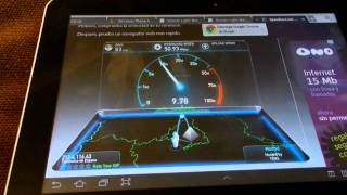 Samsung Galaxy Tab 89 LTE GTP7320 Speedtest Movistar [upl. by Filbert]