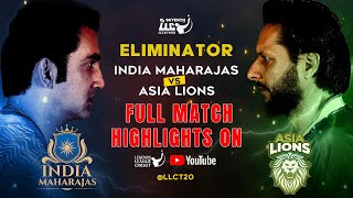 India Maharajas v Asia Lions  Highlights  Match 7  Eliminator  Legends League Cricket 2023 [upl. by Damiani546]