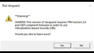 How to fix VAN 9005 TPM error on windows 10 after the new Valorant Patch 611 [upl. by Aria650]