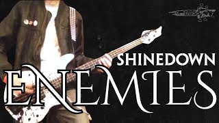 Shinedown enemies bass guitar cover with tabs [upl. by Ennovart]