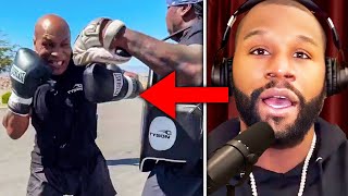 quotTHIS IS SAD TO WATCHquot Floyd Mayweather REACTS To Mike Tyson NEW Training Footage At 57 Years Old [upl. by Shandie]