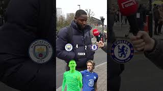 MAN CITY v CHELSEA FANS CHALLENGE 😱 shorts [upl. by Tnelc]