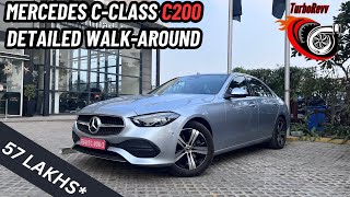 Explore the AllNew 2024 Mercedes CClass C200  Walkaround and Features 57 Lakhs [upl. by Ellah]