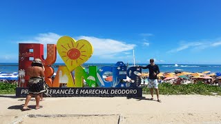 PRAIA DO FRANCÊSAL UMA VOLTA PELA ORLA E AS LOJINHAS E VEJA AS OBRAS DE ARTE QUE APARECEU [upl. by Georg]