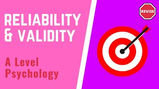 A Level Psychology  Reliability amp Validity [upl. by Liuqa598]